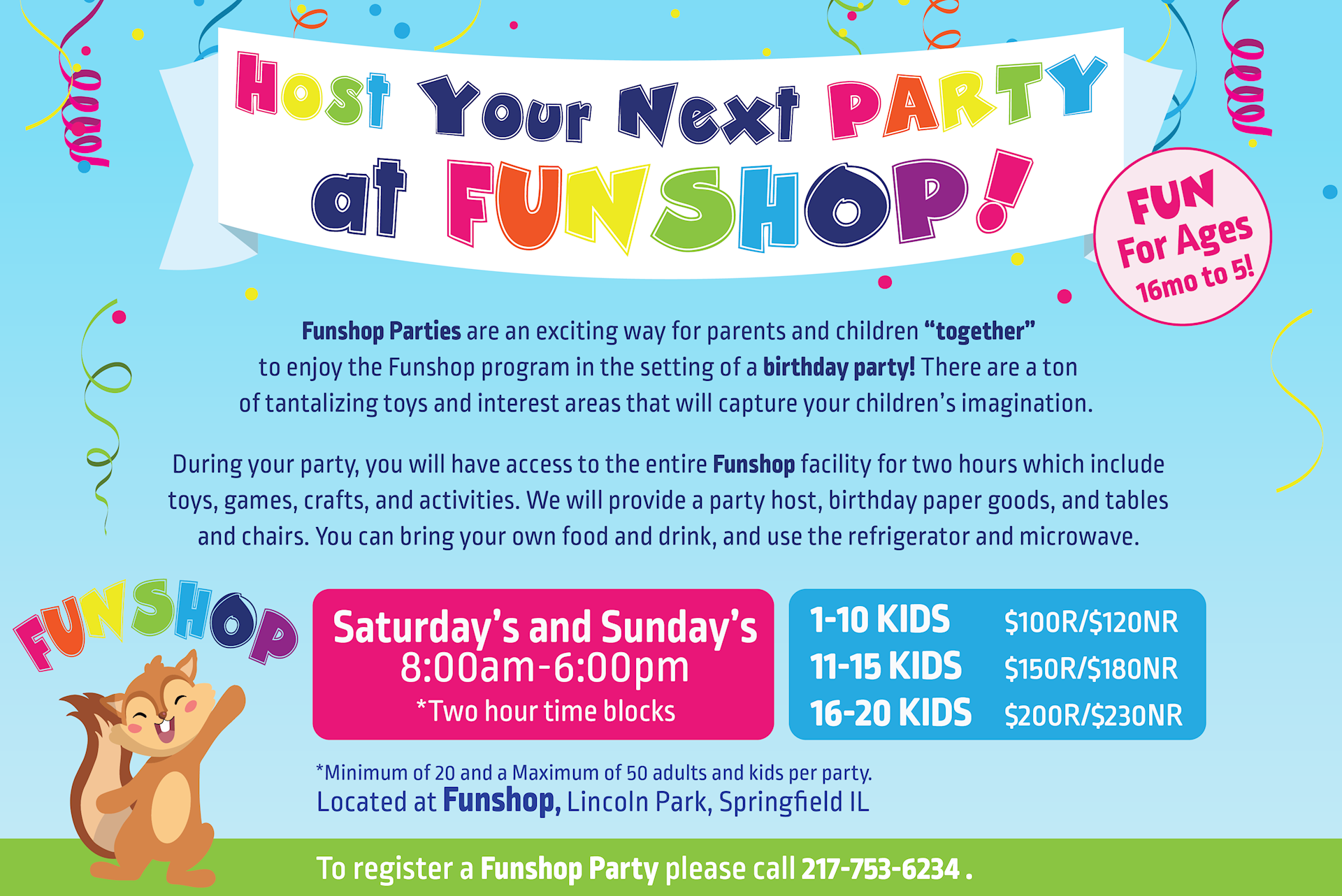 Funshop Party Rental